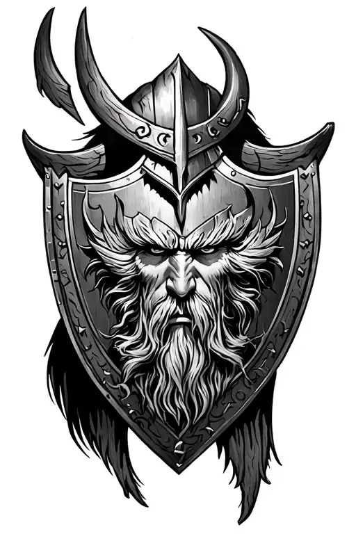 Leg Sleeve Hulkavengers Viking Odin Warrior Shield