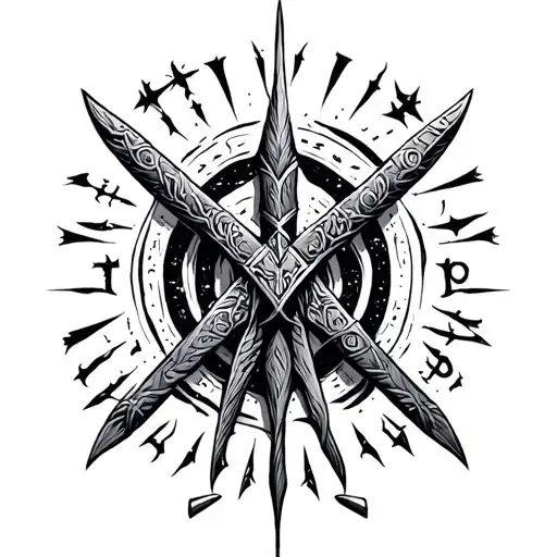 Viking Runes Symbolisng Wisdom Courage Protexction Valkyrie