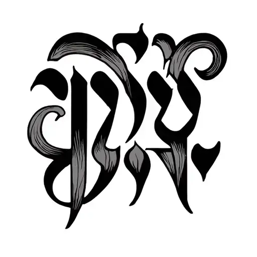 Hebrew Letters For I Am My Beloved's And My Beloved Is Mine