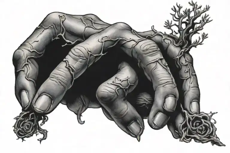 Male Finger Growing A Long Poison Tree