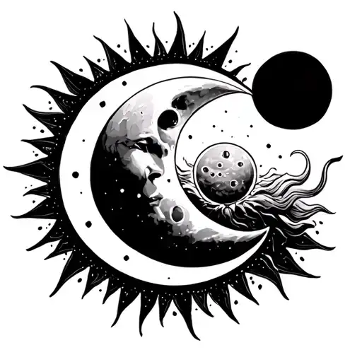 Broat Moon And Sun And Moon