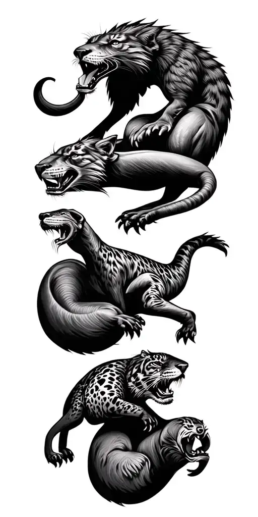 Multiple Animals Stalking