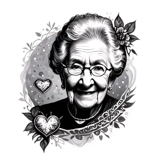 Grandma With Heart And Sitch