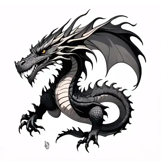 I Would Like A Dragon That Leaves From The Top Of The Arm To Reach The Bottom Of The Arm