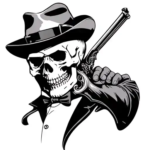 Mafia Boss Skull