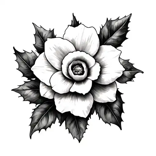 Daffodil And Holly Rose