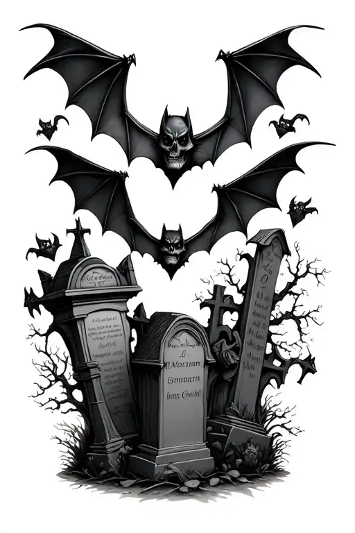 Gothic Bats Cemetery