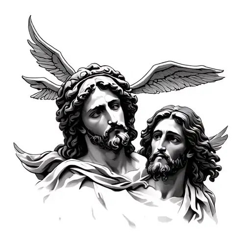 Cadueus With Jesus On It