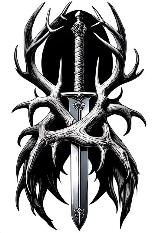 Antlers And Sword