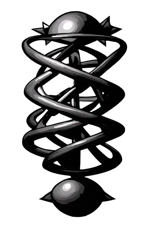 Atom Structure With Crossing Arrow