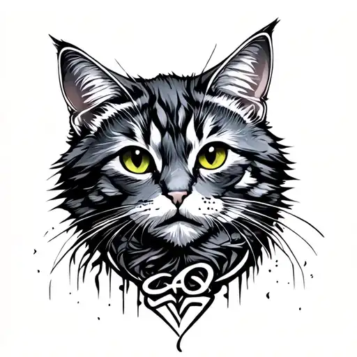 Storm Text With Cat Scrach