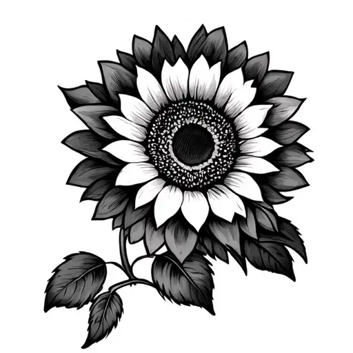 Cat Leg With Sunflower Flowers