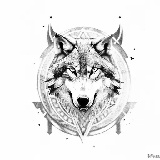 A Viking Sford In A Wolf Head