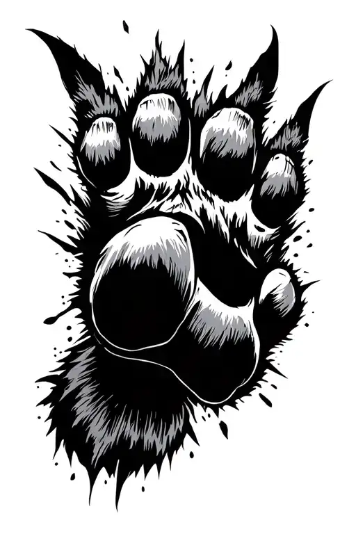 Dog Paw And Explosive