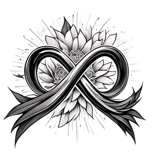 Infinity Symbol With Never Far Apart