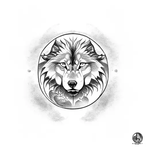 Wolf Lion Yin And Yang