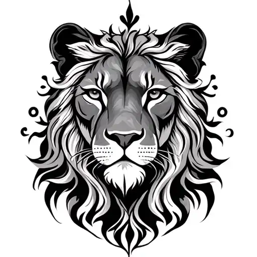 Leo Zodiac Sign With Animal Represent Eternal Love
