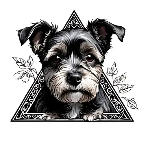 Dog Truffle In A Triangle
