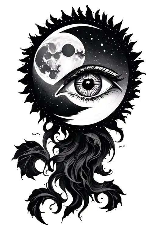 3Rd Eye Moon And Sun