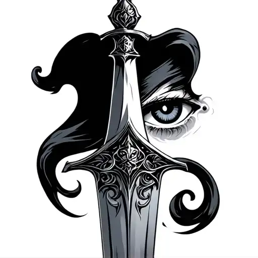 Gothic Dagger With Eye