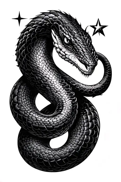 Snake And Star And Crescent