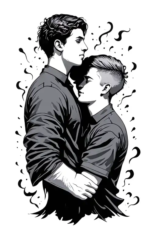 Minimalist Tattoo About Brotherhood