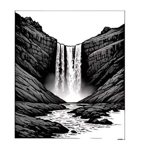 Skogafoss And Icelandic Volcano Waterfall