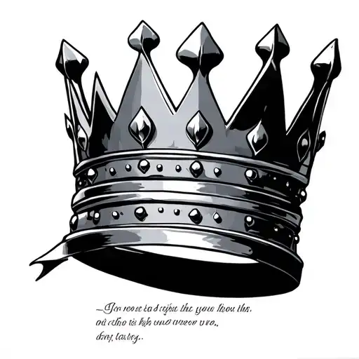 Crown With Verse Underneath