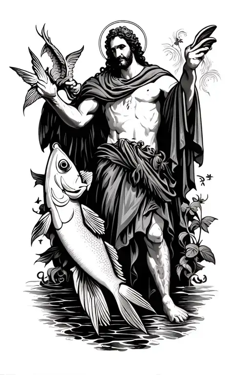 Saint Raphael With Fish