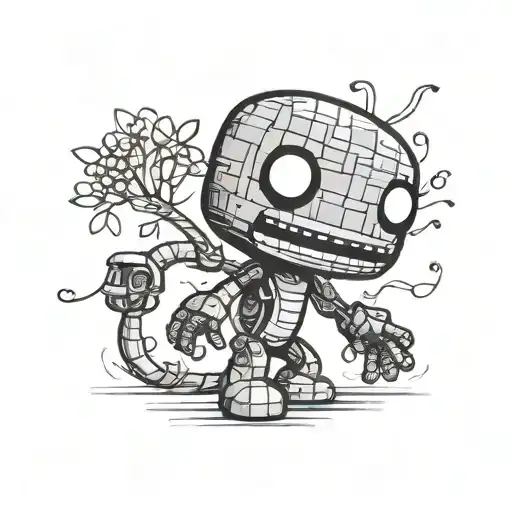 Little Big Planet Sackboy Matching Tattoo Design