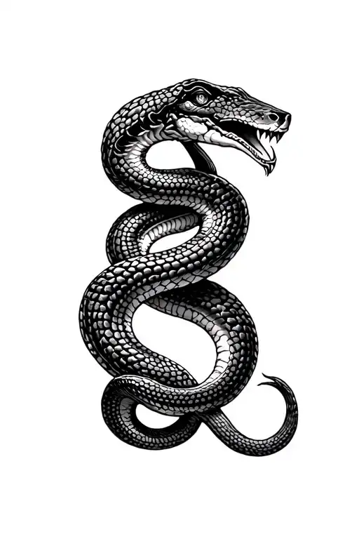 Vigro Zodiac Sign Tattoo With Snake