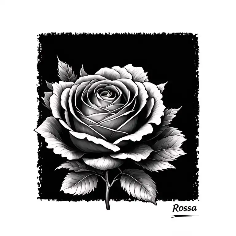 Rosa That Comes A Calbera From The Petals