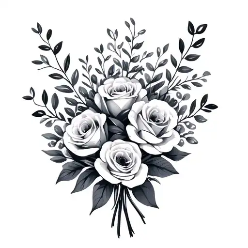 Family Bouquet With Birth Months February March June And November