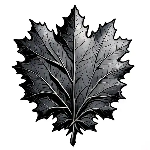 German Shield Oak Leaf Intertwined