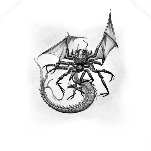 Dragon With A Spider
