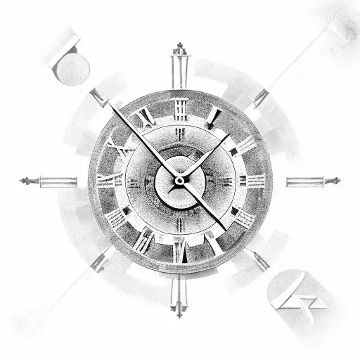 A Roman Numeral Clock Tower With Binary Code Details Referencing The Years 1948 And 2024