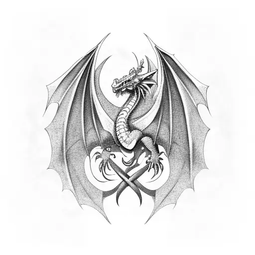 Welsh Dragon & Celtic Knots