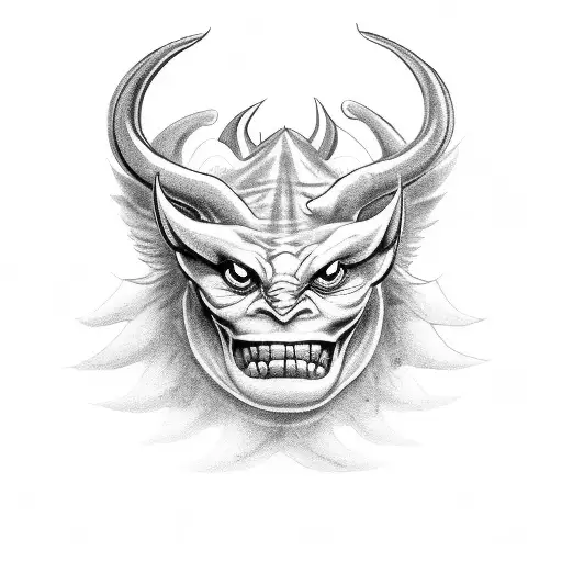 A Devilish Creature Counting Money With Angelic Beings Watching In Awe