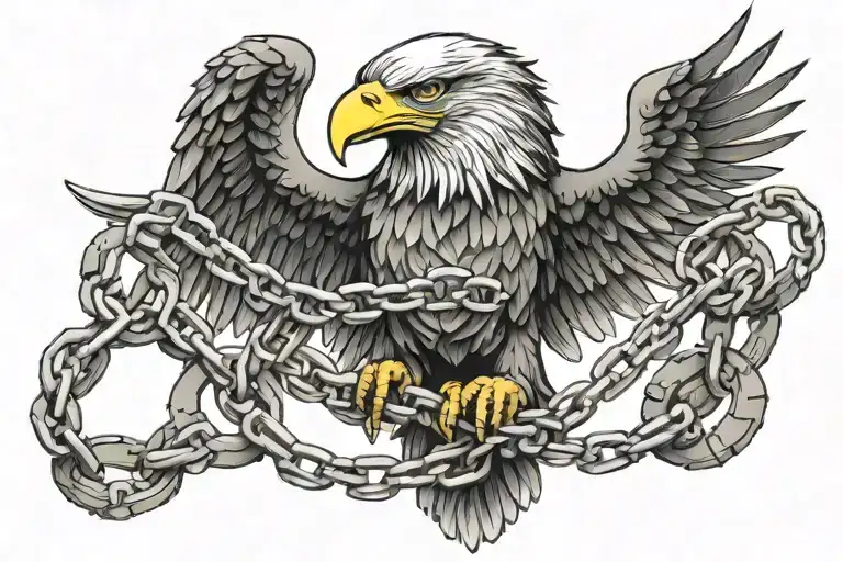 Eagle Holding Chain