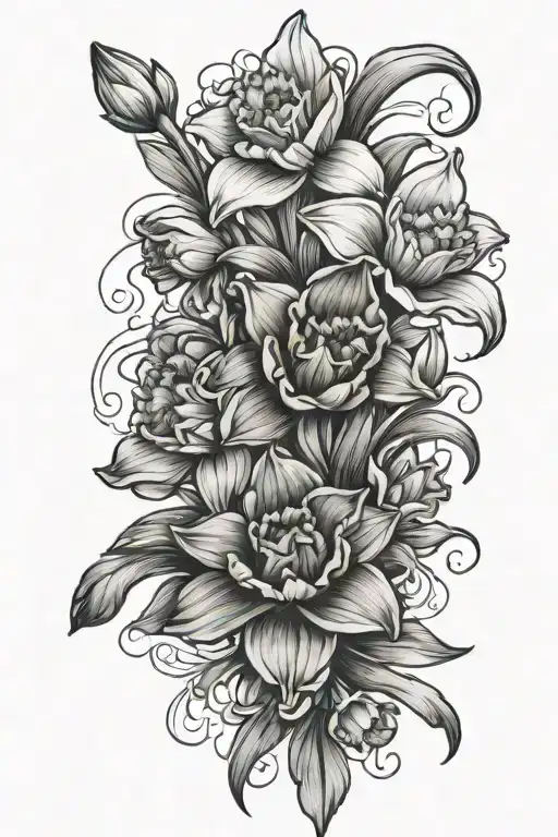 Love Flowe Bouquet Made Of Daffodil