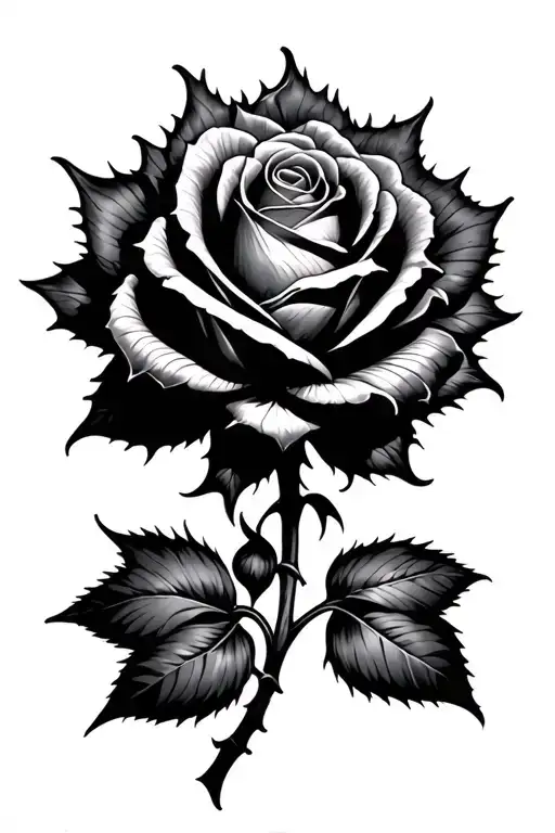 Spikey Rose With Thunder-like Endings