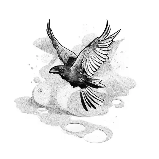 Raven Holding A Lantern