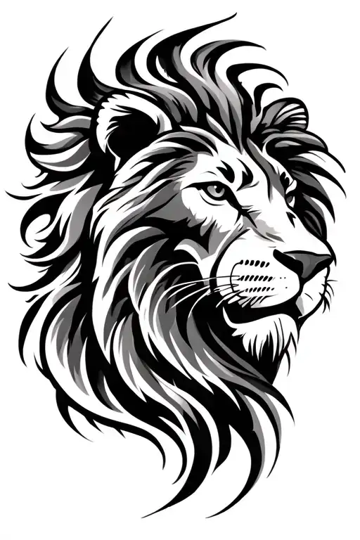 Lion Made In Polynesian Style