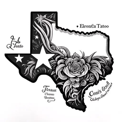 Black And Grey Photography Texas Sleeve