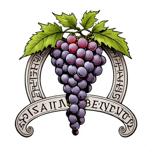 Roman Brackets With Runic Inscriptions And All The Sewn Grape