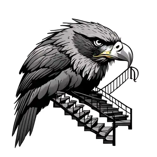Eagle With Stair Case