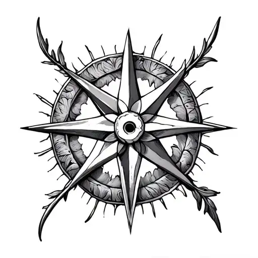 Wind Rose As A Symbol Of Sailing