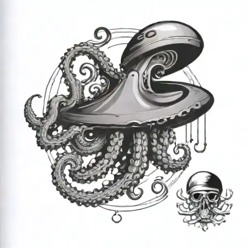 Octopus Ufo Beaming