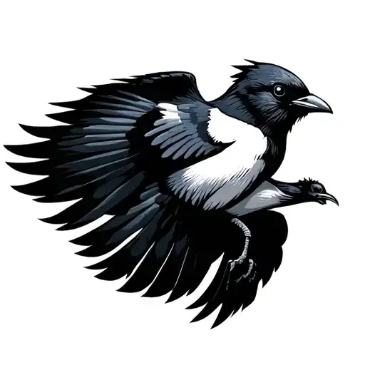 Soaring Magpie Bird