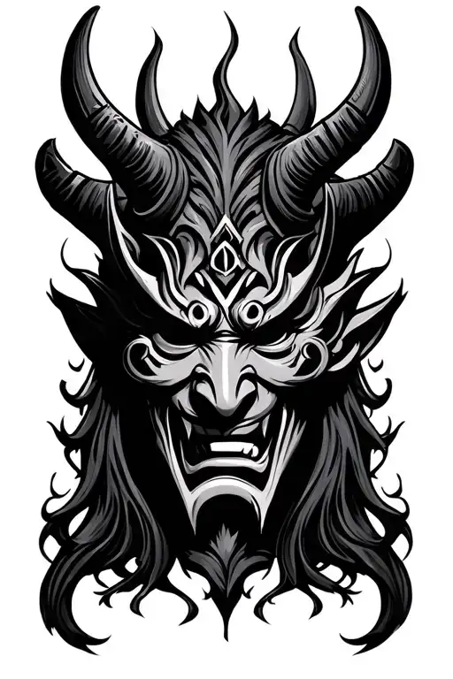 Black Oni Mask